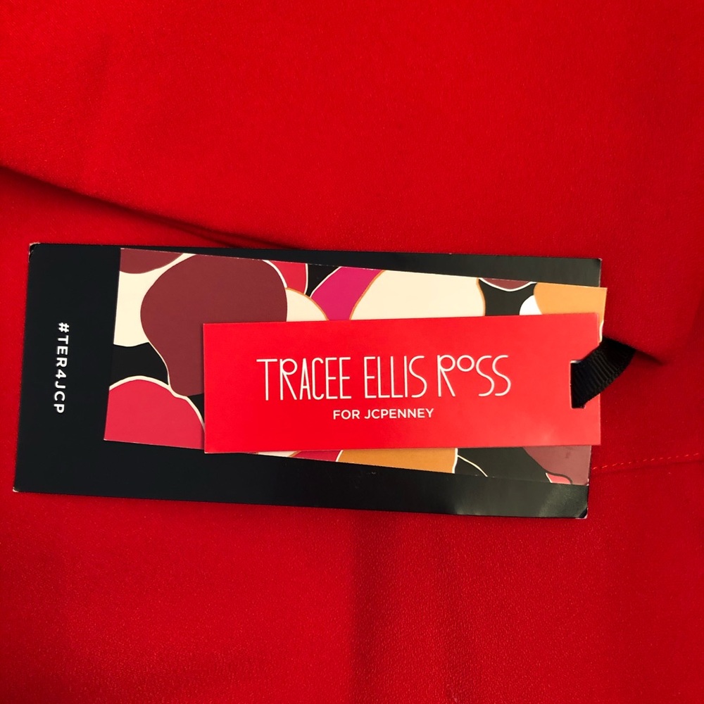 Tracee Ellis Ross Duster Red/Blue - Picture 6 of 8